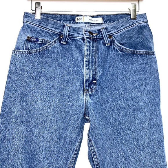 LEE VINTAGE Regular Fit Denim Blue High Waist Jeans 30 x 32 - Picture 2 of 7